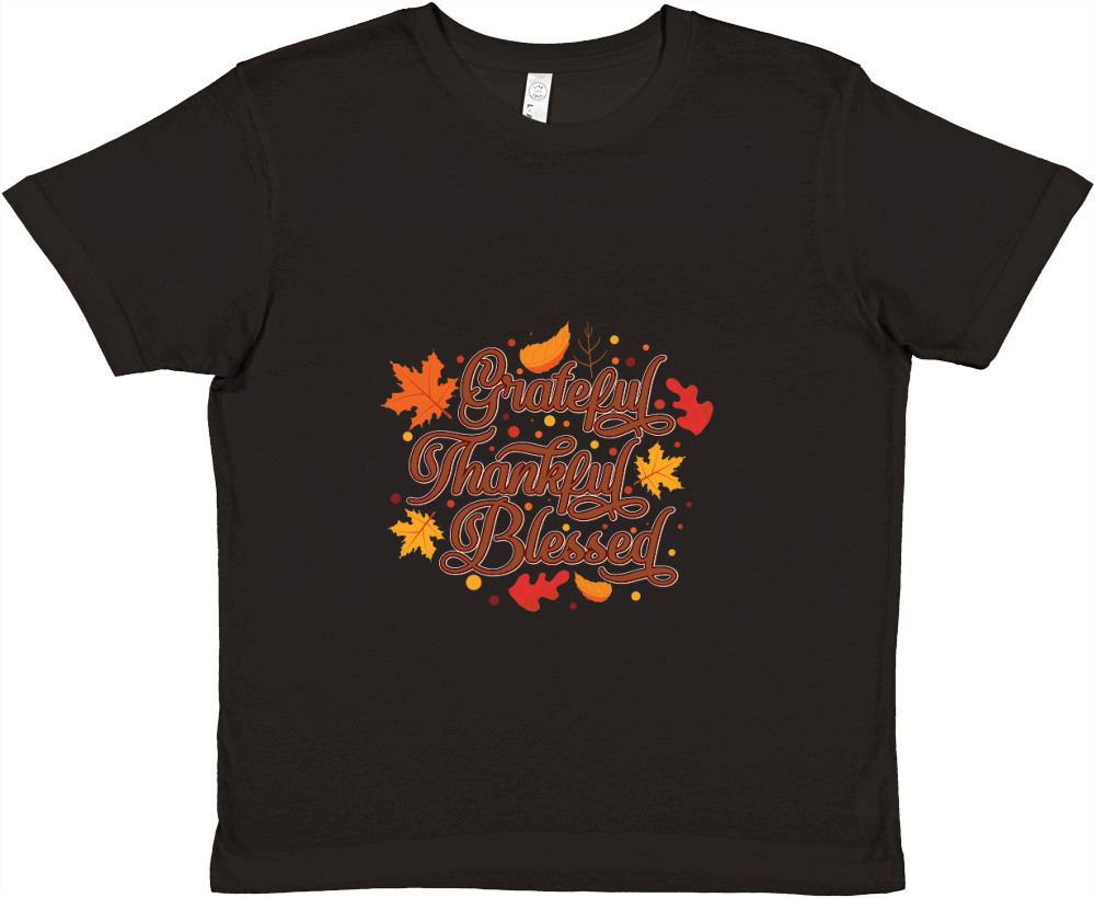 Thanksgiving 7 02 Premium Kids Crewneck T-shirt