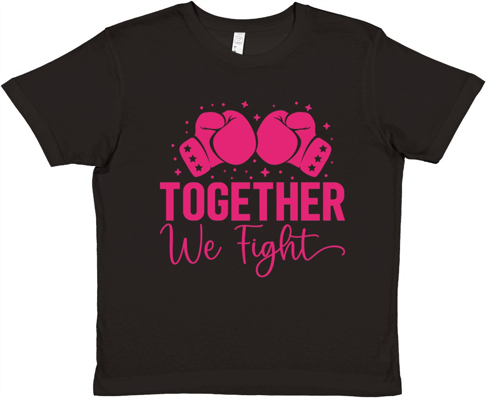 Together We Fight Breast Cancer Premium Kids Crewneck T-shirt
