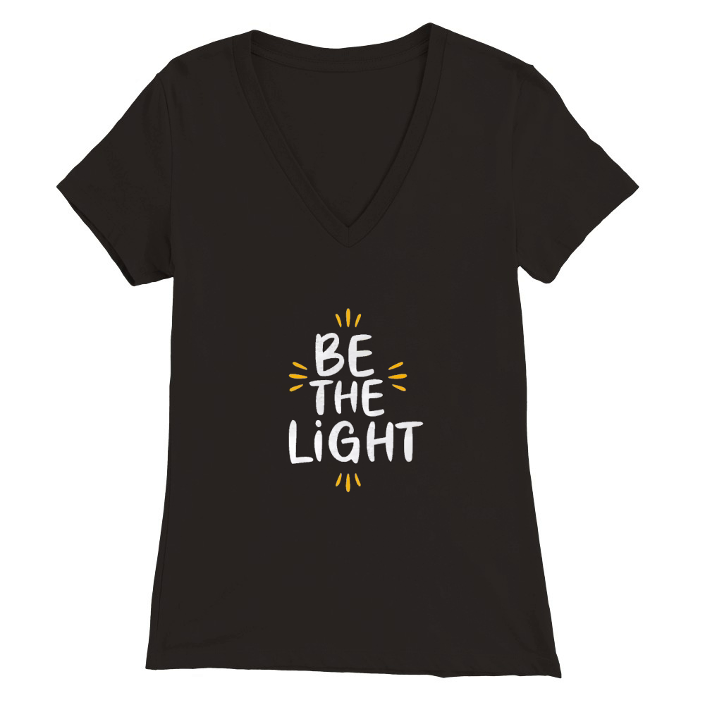 Be the light 2 Premium Womens V-Neck T-shirt