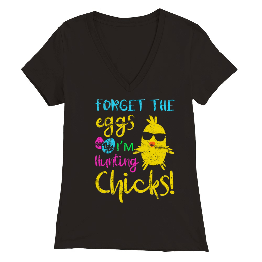 Easter Bunny Premium Womens V-Neck T-shirt