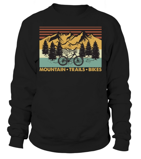 Mountain Trails Bikes Vintage Sweatshirt Unisex