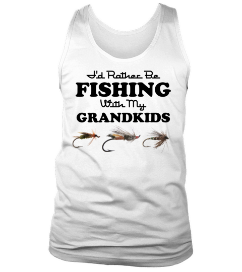 Rather Be Fishing Grandkids Tank Top Unisex