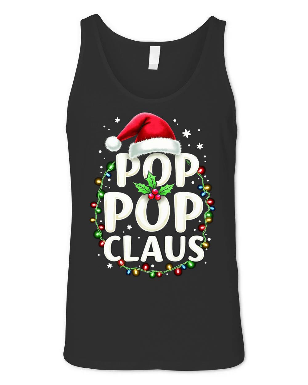 Pop Pop Claus Christmas 3 Unisex Jersey Tank