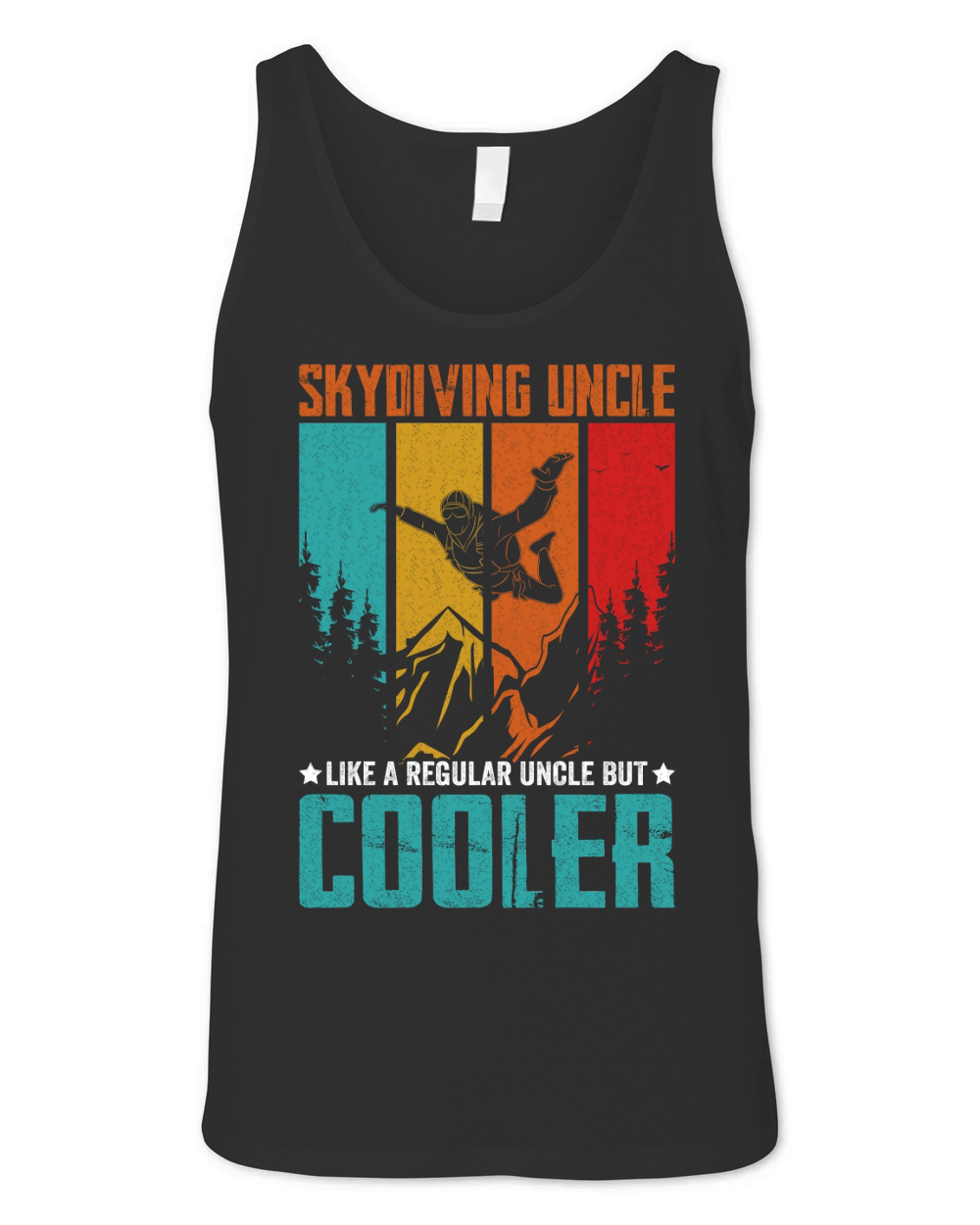 Skydiving uncle like a regular incle but cooler 04 Unisex Jersey Tank