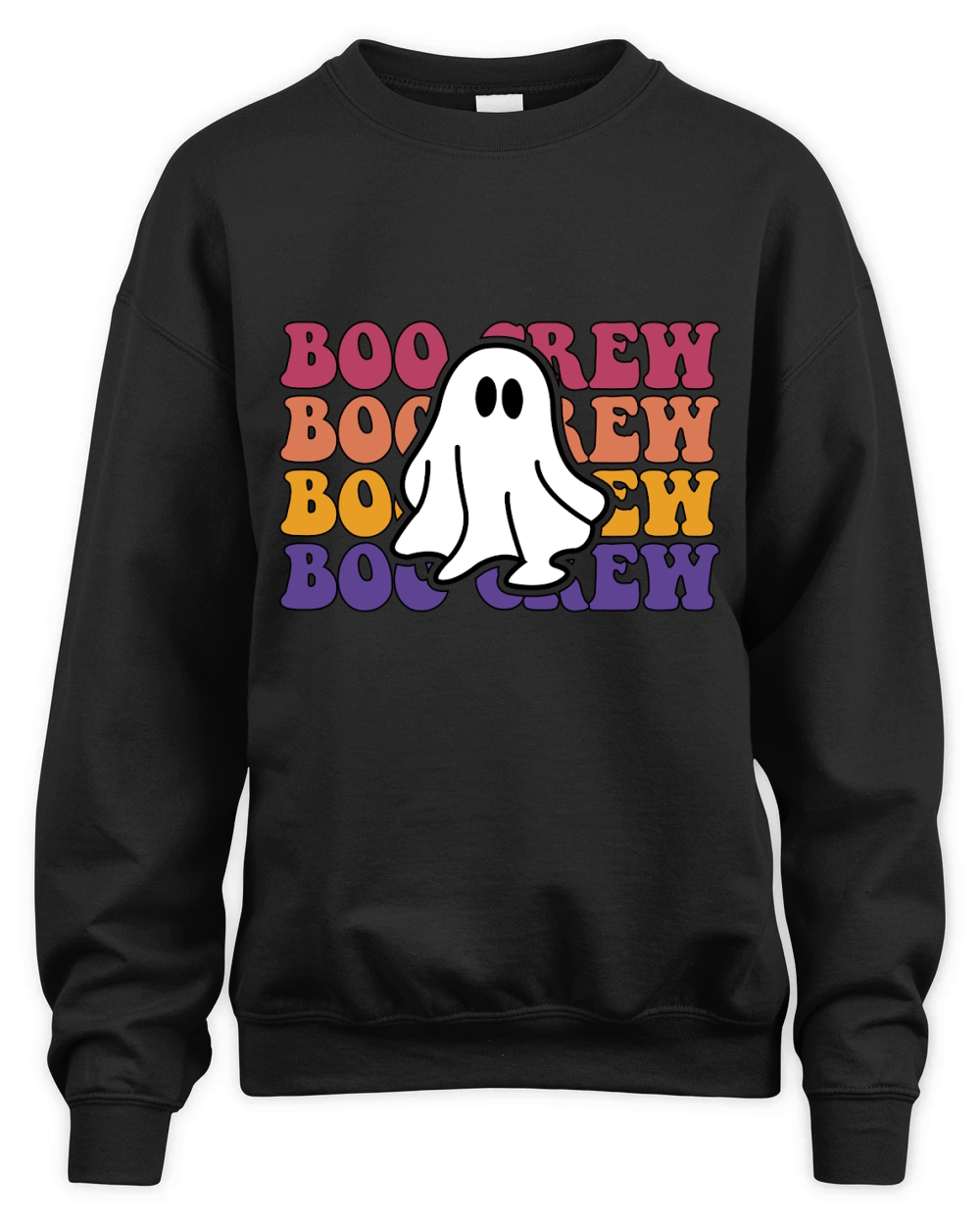 Boo Crew Retro Groovy Vintage Unisex Premium Crewneck Sweatshirt