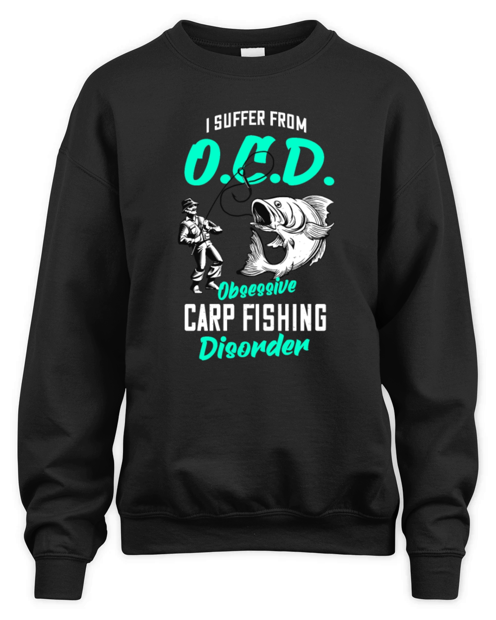 Carp Fishing Fish funny Fishermen Gift Unisex Premium Crewneck Sweatshirt