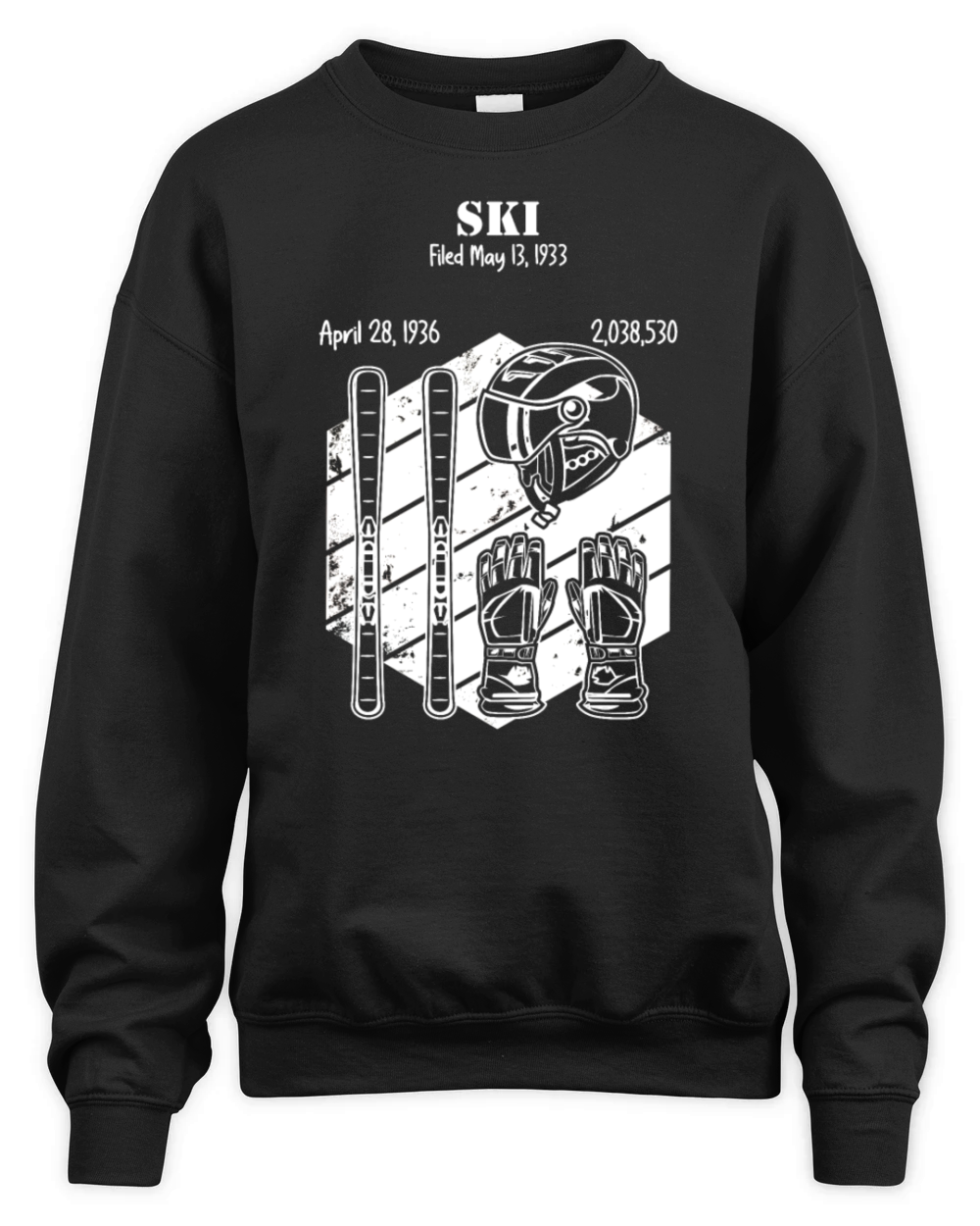 Mountain Skiing Gear Unisex Premium Crewneck Sweatshirt