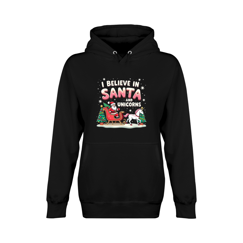 I Believe in santa and unicorns Unisex Premium Pullover Hoodie
