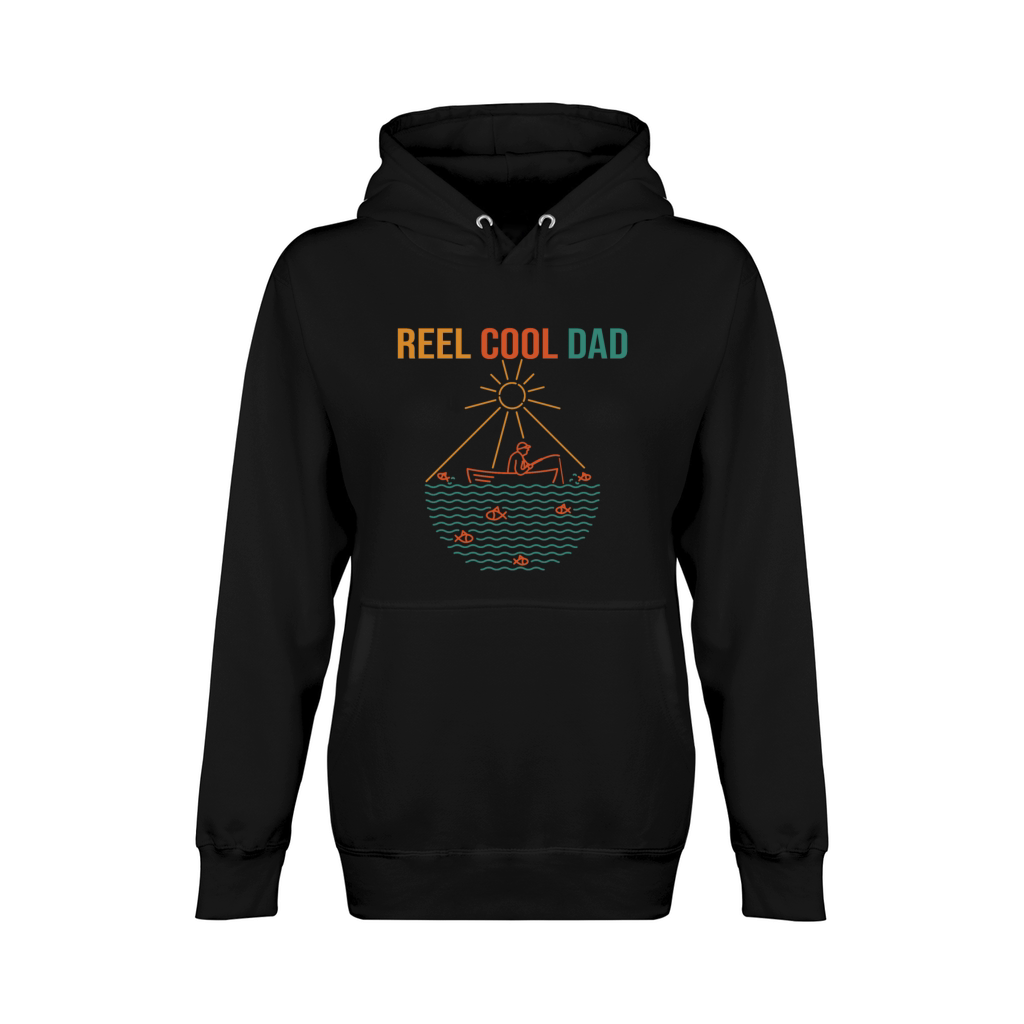 Mens Reel Cool Dad Fisherman Daddy Fathers Day Gi Unisex Premium Pullover Hoodie