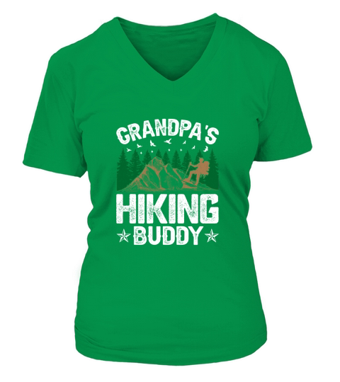 GRANDPAS HIKING BUDDY V-neck T-Shirt Woman