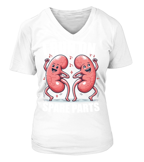 I run on spare parts V-neck T-Shirt Woman