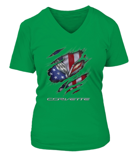 LIMITTED EDITION CORVETTE V-neck T-Shirt Woman