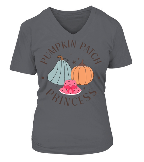 Pumpkin patch princess V-neck T-Shirt Woman