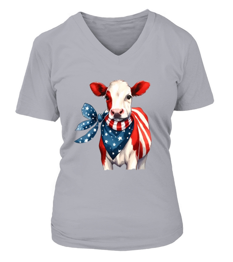 Stars and stripes forever 02 V-neck T-Shirt Woman