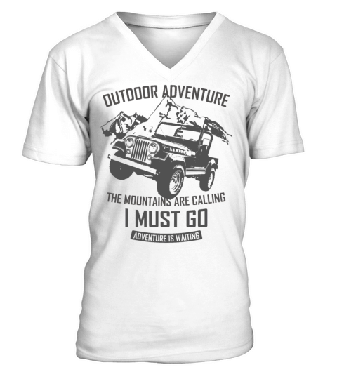 Classic Jeep CJ7 Laredo Outdoor Adventure V-Neck T-shirt