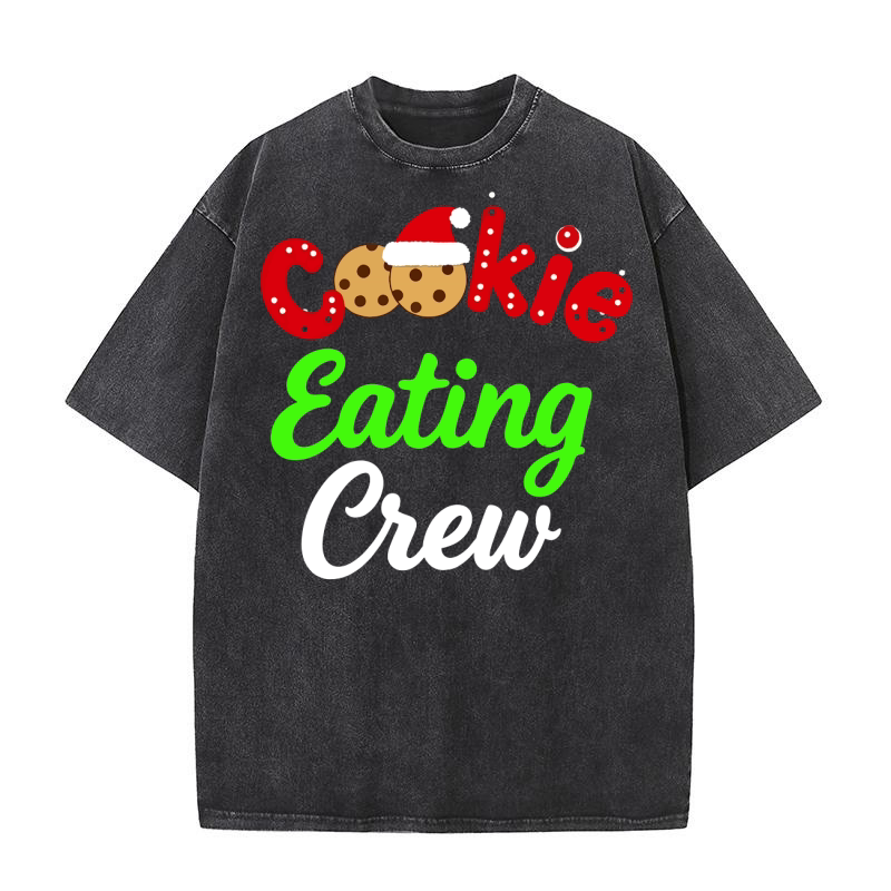 Cookie eating crew Washed T-Shirt