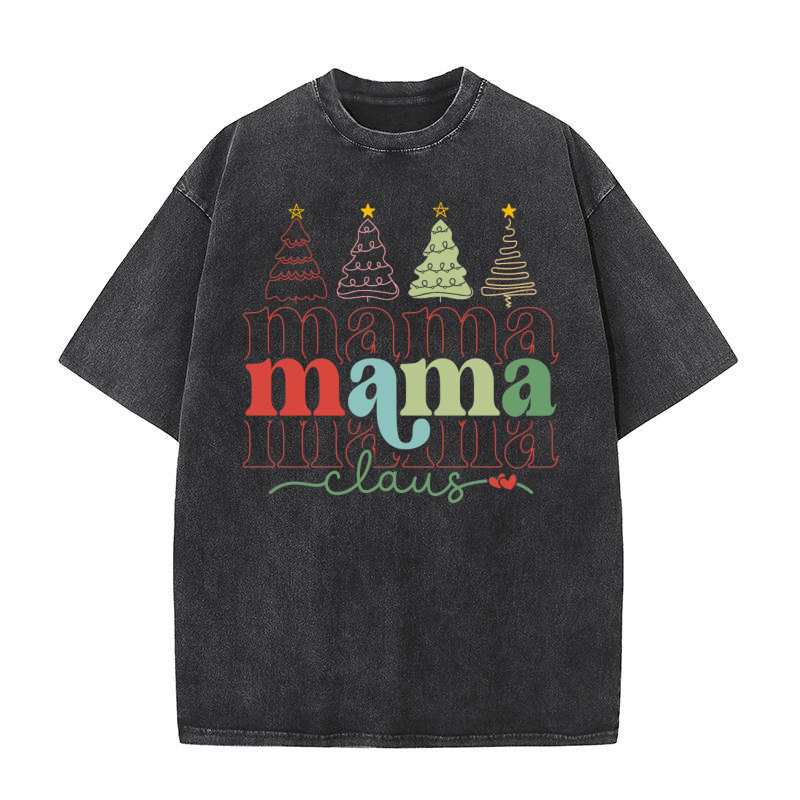Mama Claus 16 Washed T-Shirt