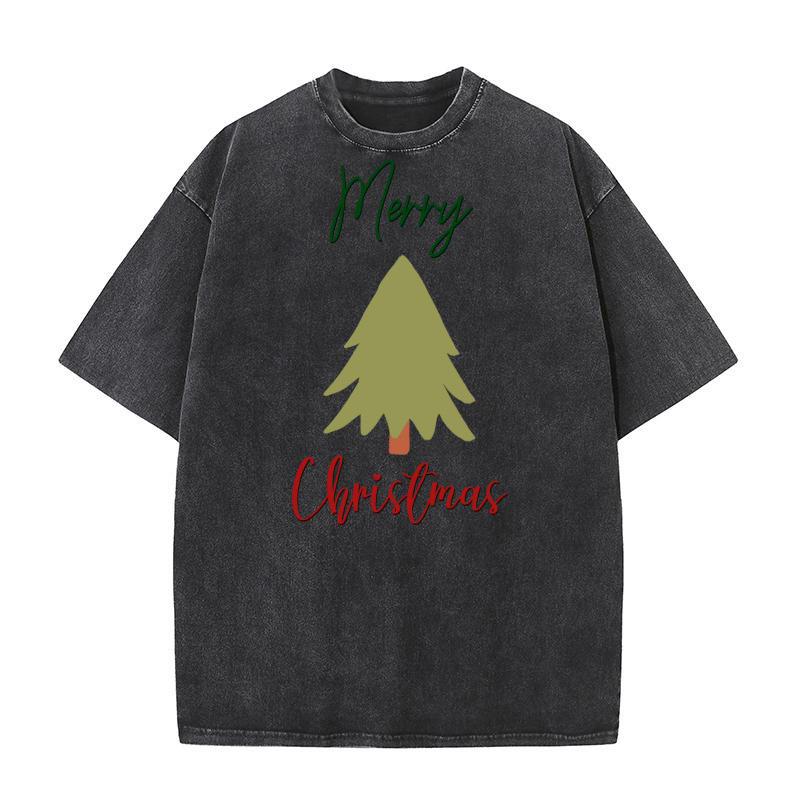 Merry Christmas 42 44 Washed T-Shirt