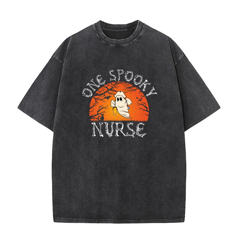 One spooky nurse Washed T-Shirt