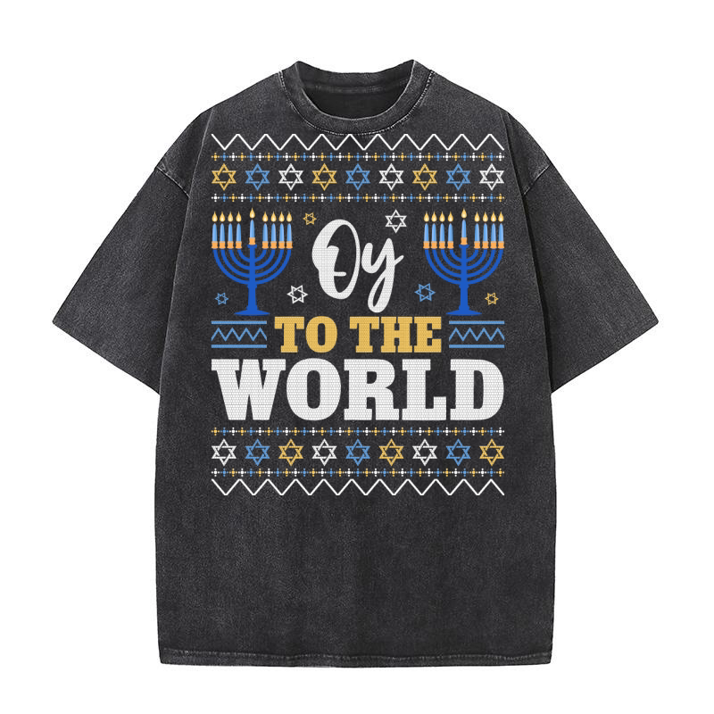 oy to the world Washed T-Shirt