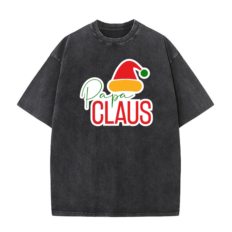 Papa Claus Washed T-Shirt