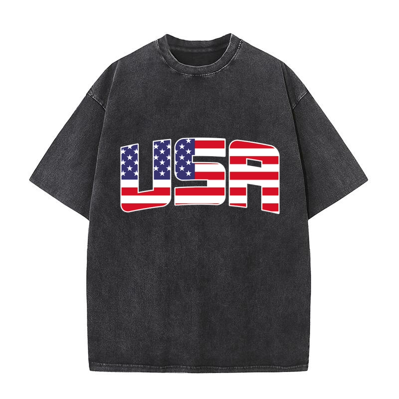 USA Patriotic 02 Washed T-Shirt