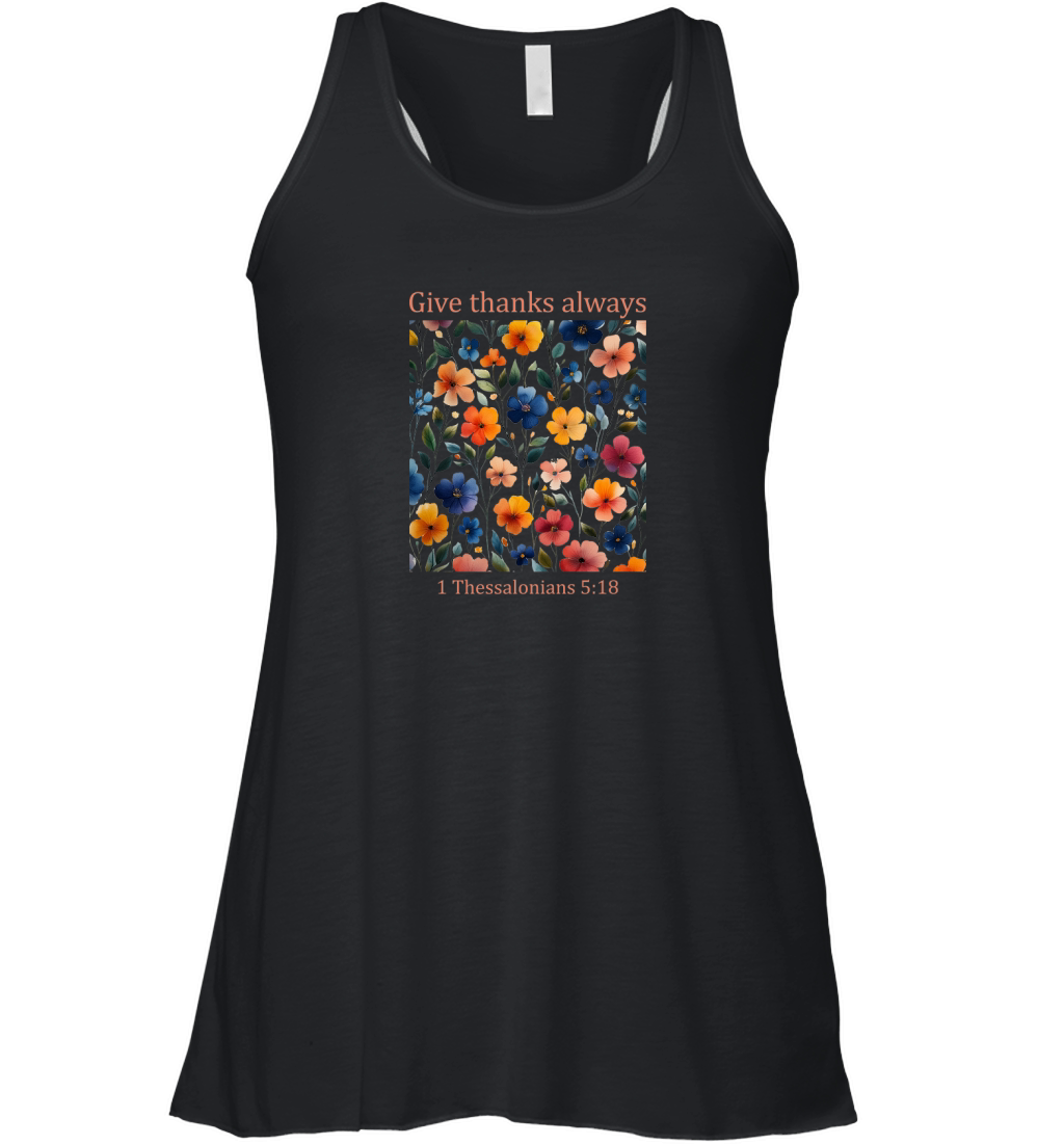 Give thanks always Women's Flowy Tank Top