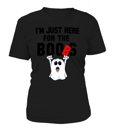 Just Here For the Boos Boob Ghost Mens Halloween Women's T-Shirt