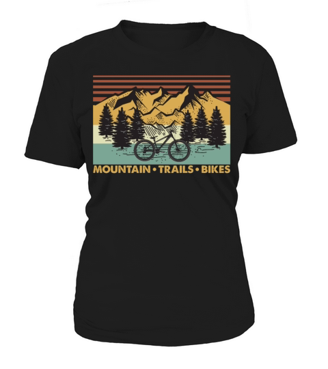 Mountain Trails Bikes Vintage Women's T-Shirt