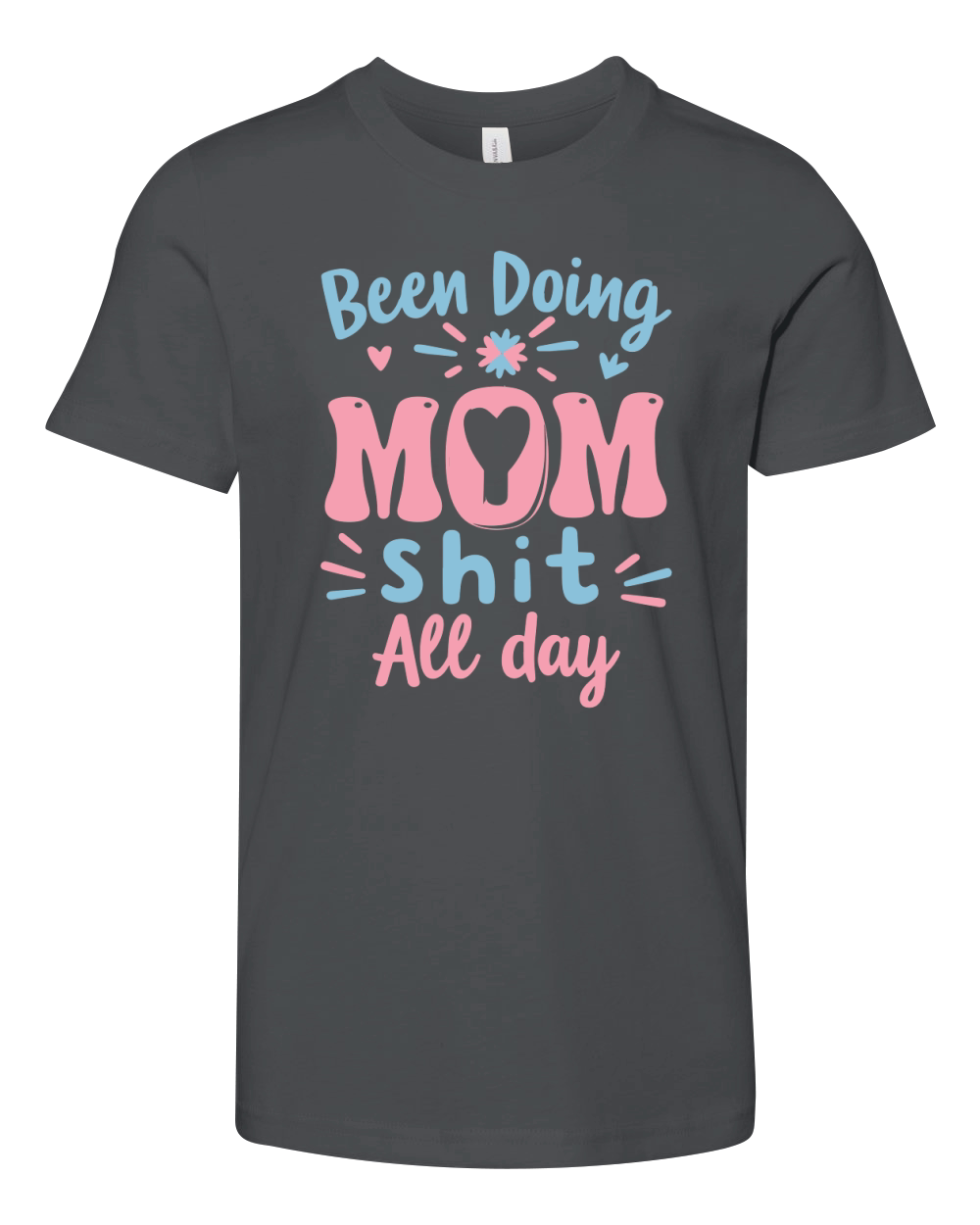Been doing mom shit all day 02 Youth Unisex Jersey Tee