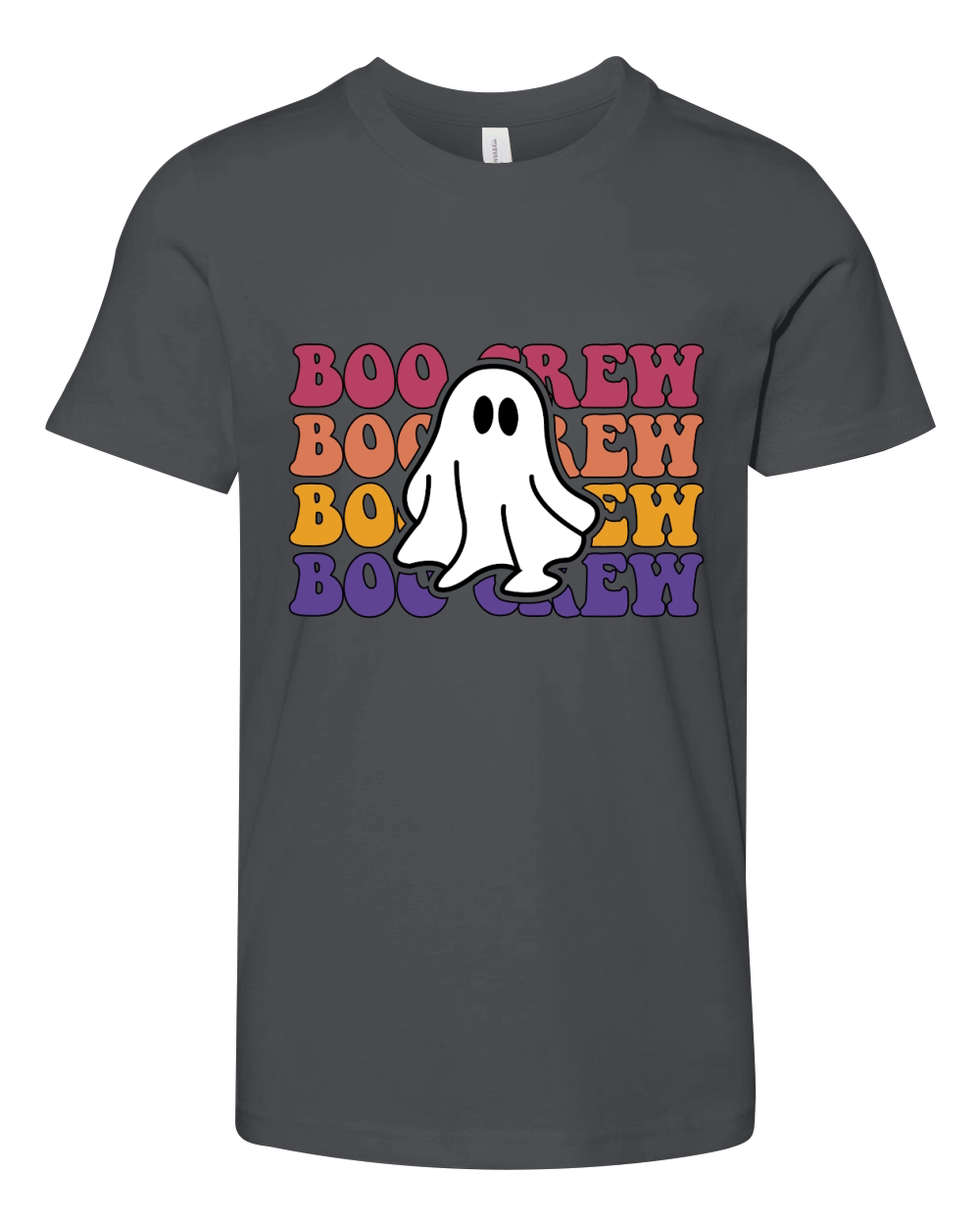 Boo Crew Retro Groovy Vintage Youth Unisex Jersey Tee
