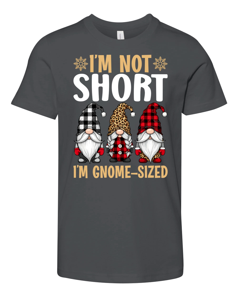 im not short im gnome sized Youth Unisex Jersey Tee