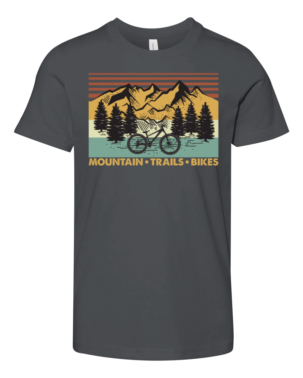 Mountain Trails Bikes Vintage Youth Unisex Jersey Tee
