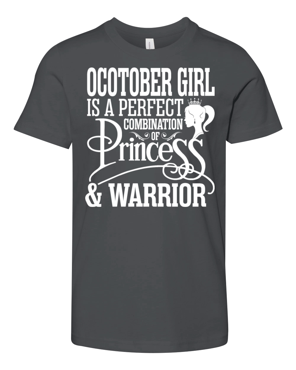 October Girl Is A Perfect Combination of Princess Youth Unisex Jersey Tee