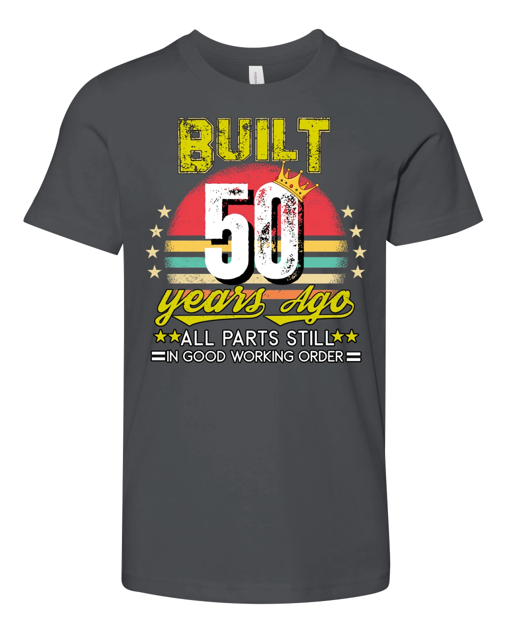 Vintage Birthday 50 Youth Unisex Jersey Tee
