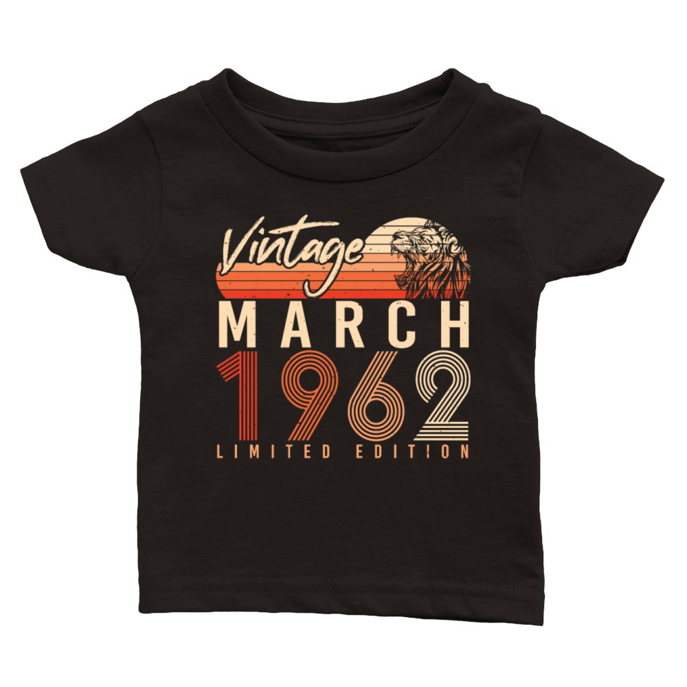 1962 March Vintage Limited Classic Baby Crewneck T-shirt