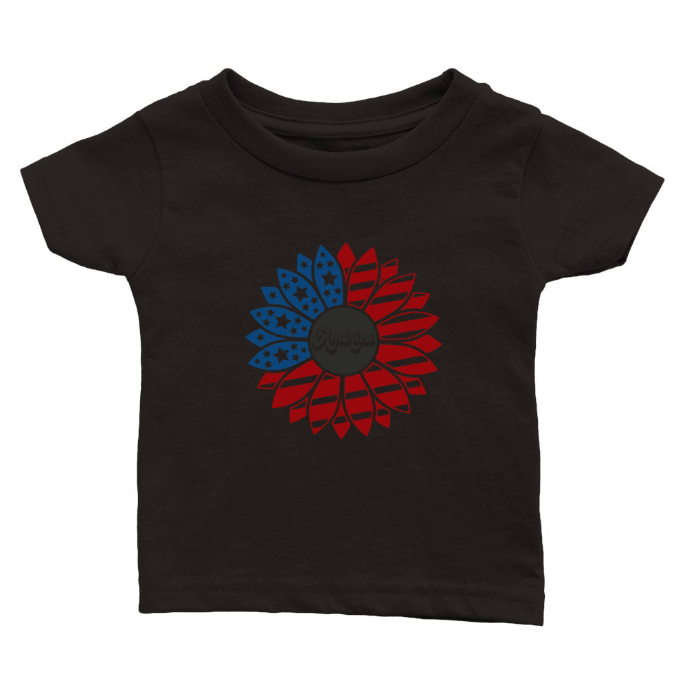 American Sunflower Classic Baby Crewneck T-shirt