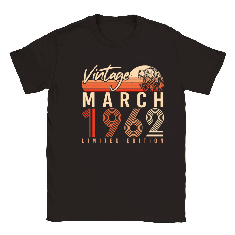 1962 March Vintage Limited Classic Kids Crewneck T-shirt