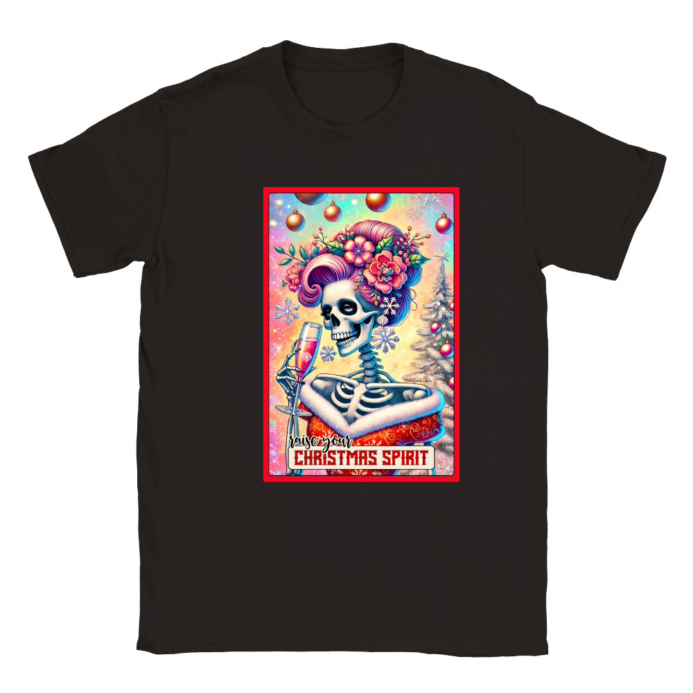 7.Christmas Skeleton Taro Cards Bundle Classic Kids Crewneck T-shirt