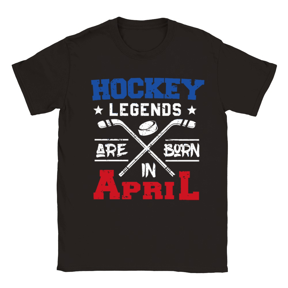 Birthday - hockey legends are born in april birt Classic Kids Crewneck T-shirt