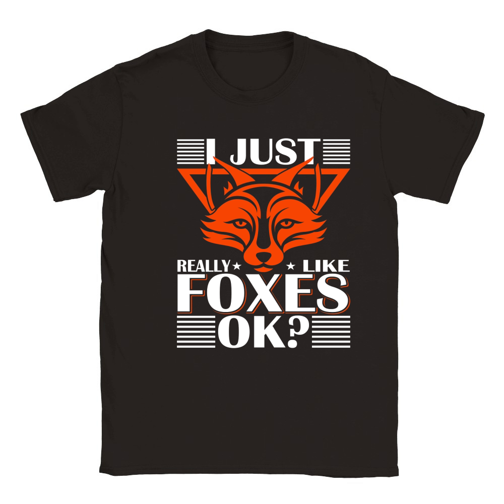 I Just Really Like Foxes OK Classic Kids Crewneck T-shirt