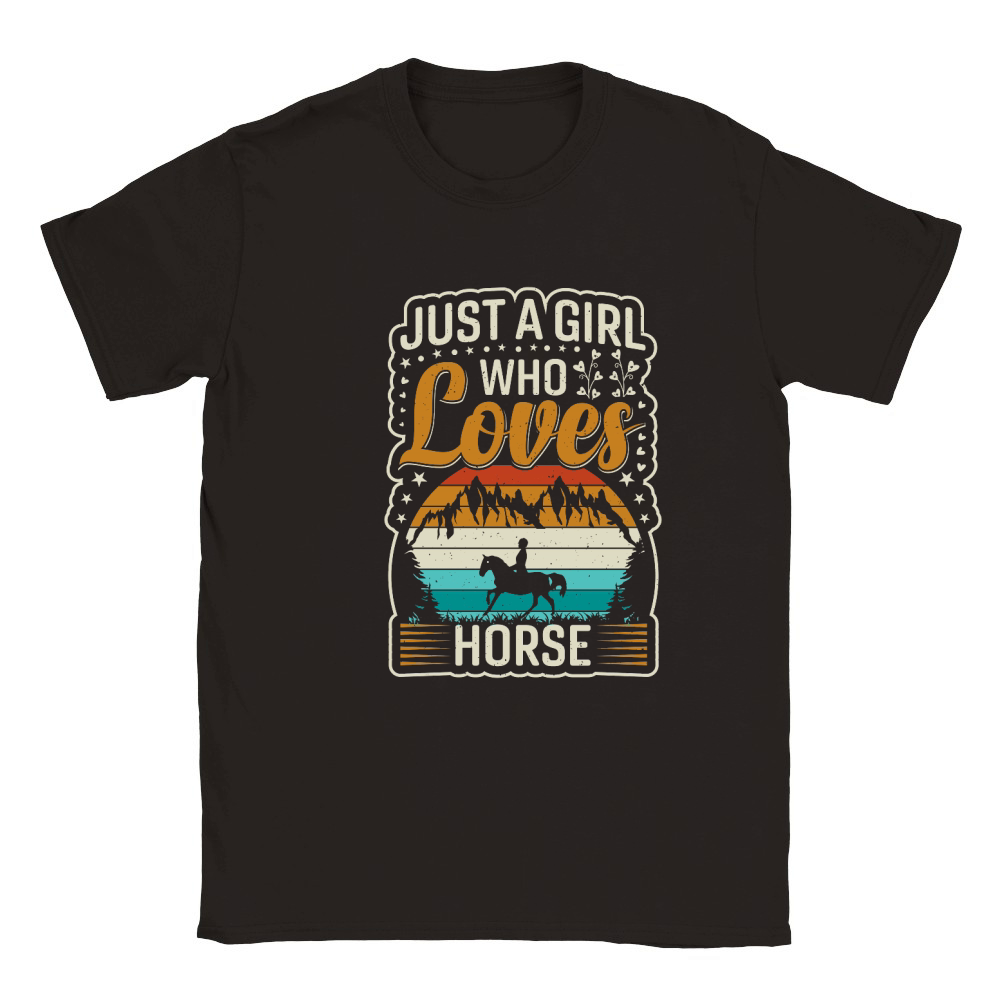 just a girl who loves horse . horse motivational quotes horse. Classic Kids Crewneck T-shirt