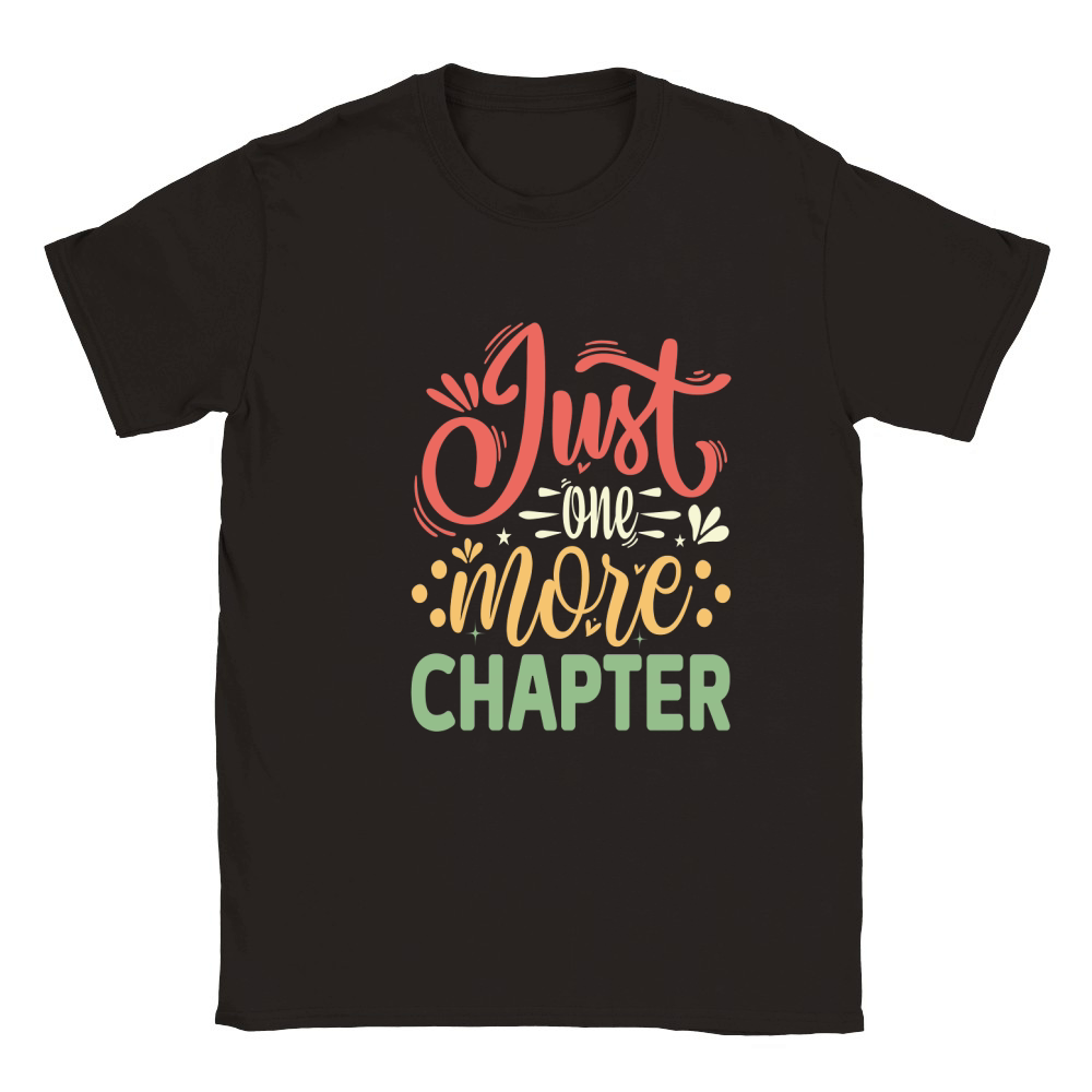 Just One More Chapter Modern Classic Kids Crewneck T-shirt
