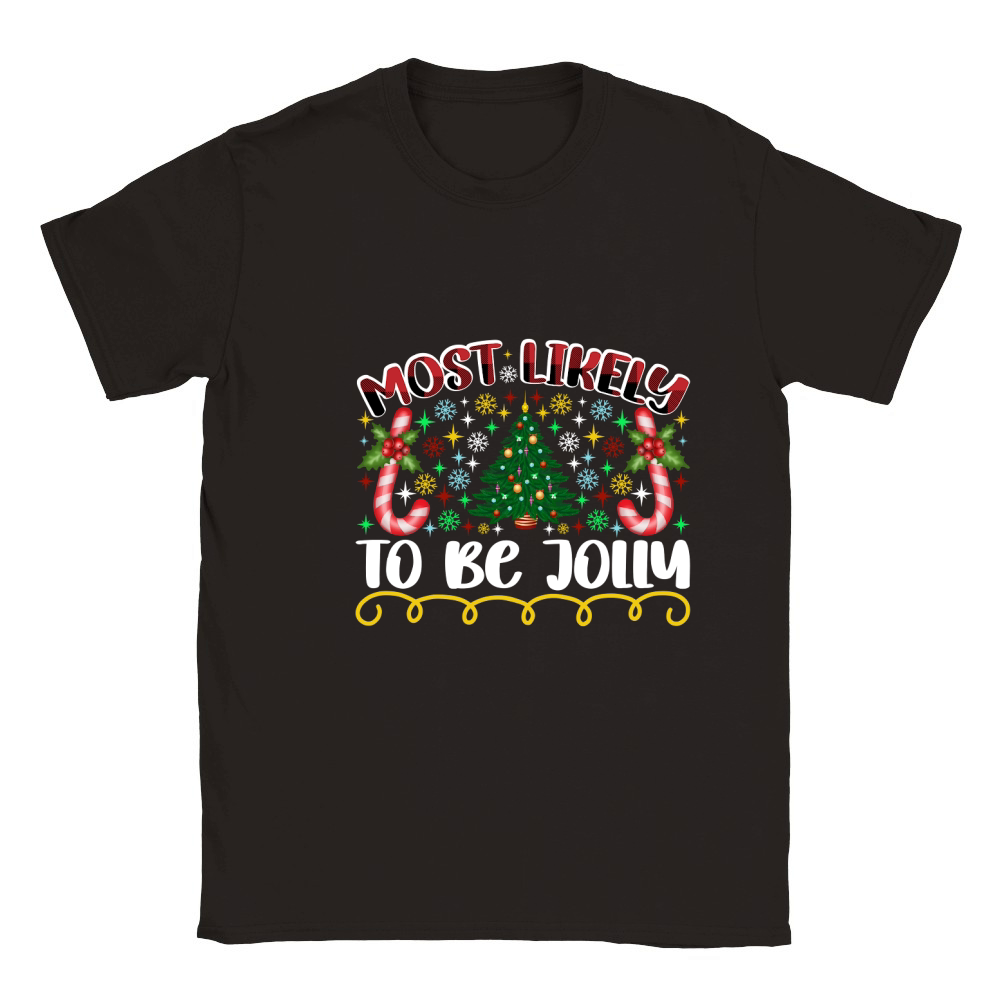 Most Likely To Be Jolly Classic Kids Crewneck T-shirt