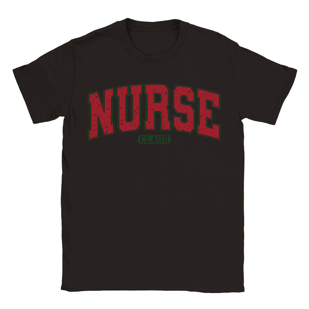 NurseClausVarsity Retro Classic Kids Crewneck T-shirt