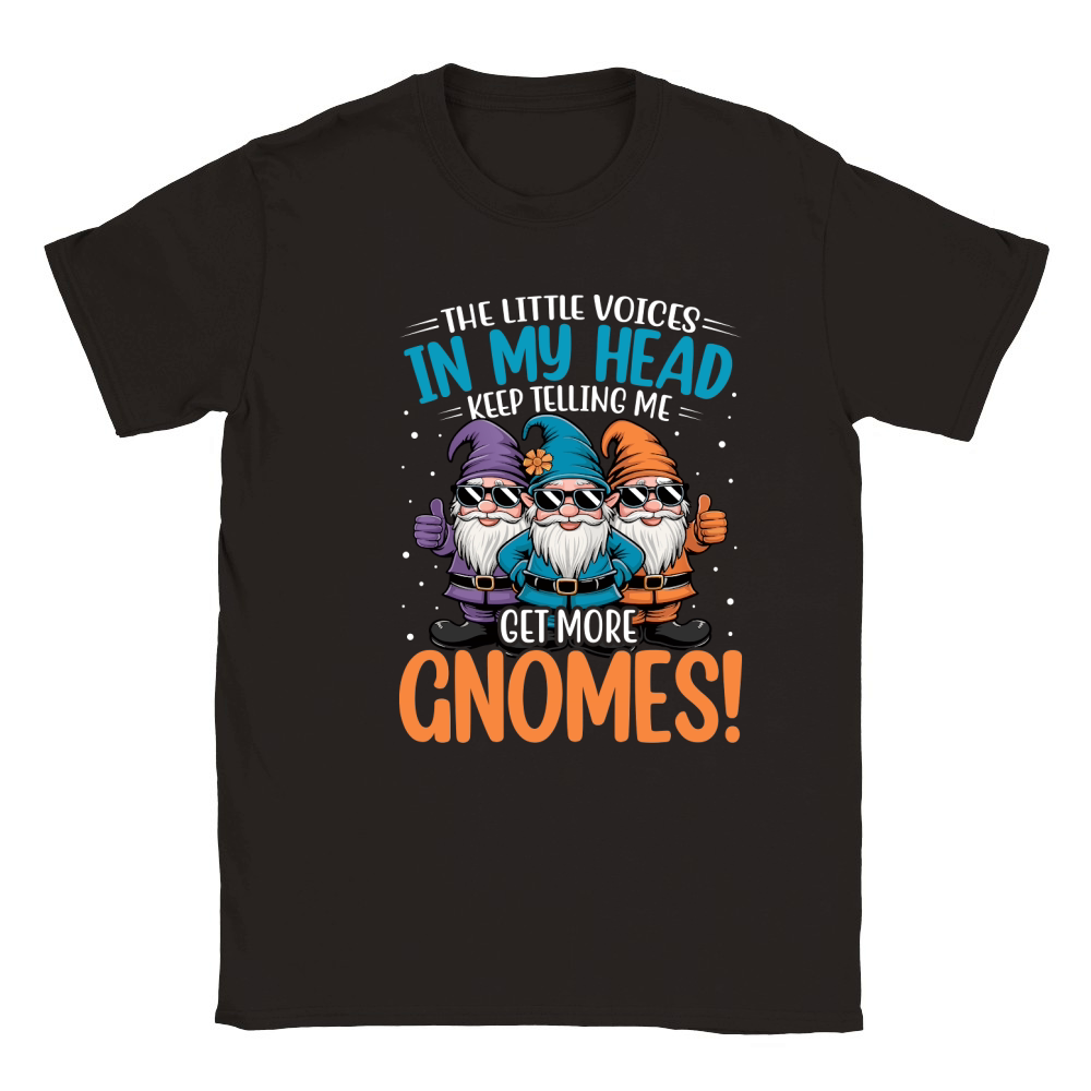 THE LITTLE VOICES IN IN MY HEAD KEEP TELLING ME GET MORE GNOMES! Classic Kids Crewneck T-shirt