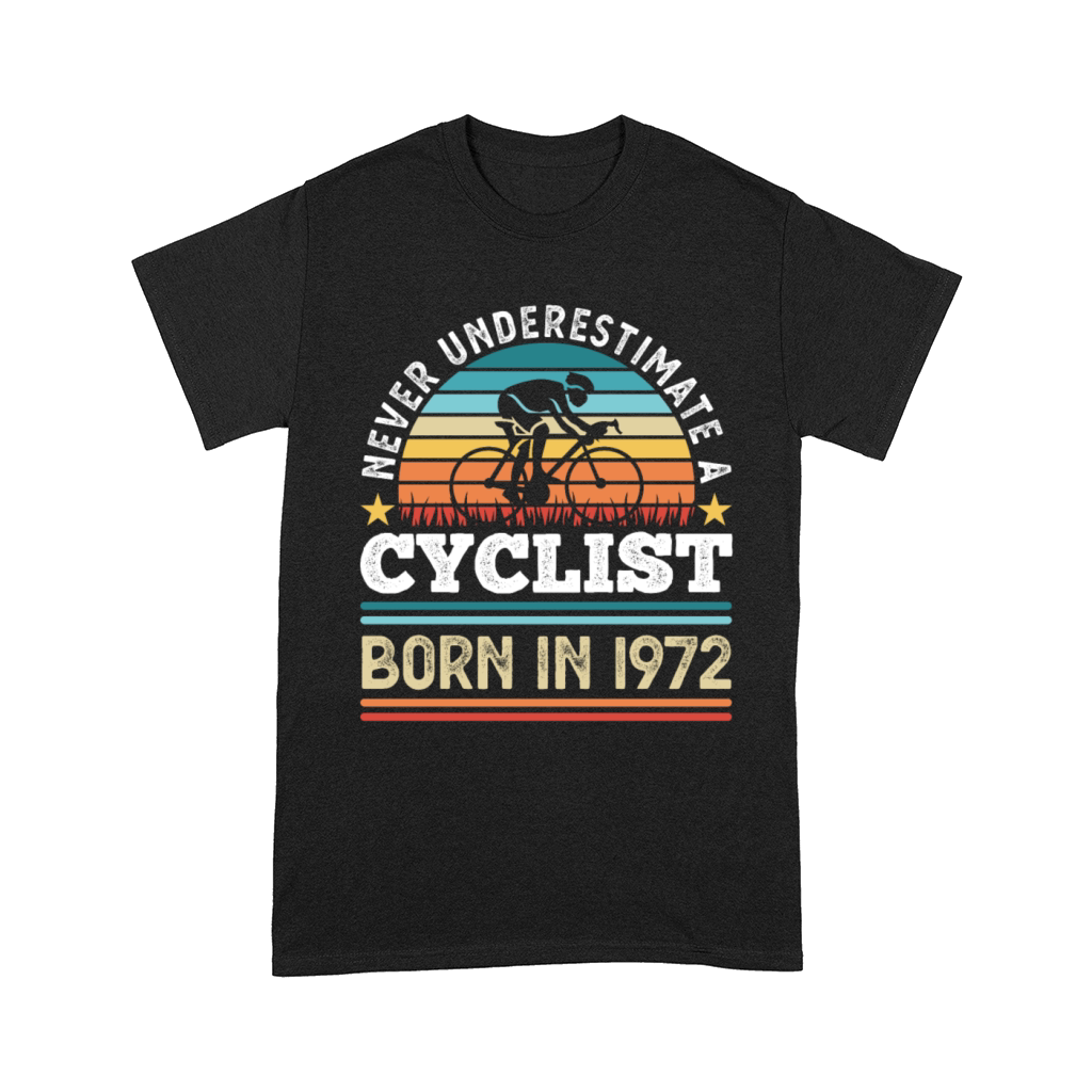 Cyclist born in 1972 50th Birthday Gift Cycling Comfort T-shirt