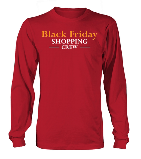 Black friday shopping crew Long sleeved Unisex