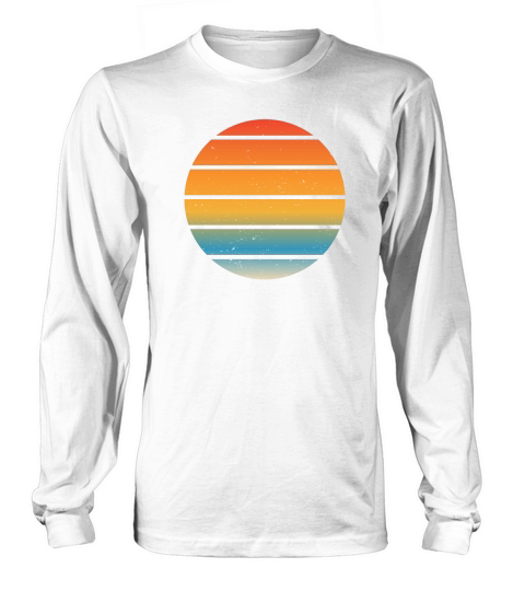 Vintage Retro Sunset (2) Long sleeved Unisex