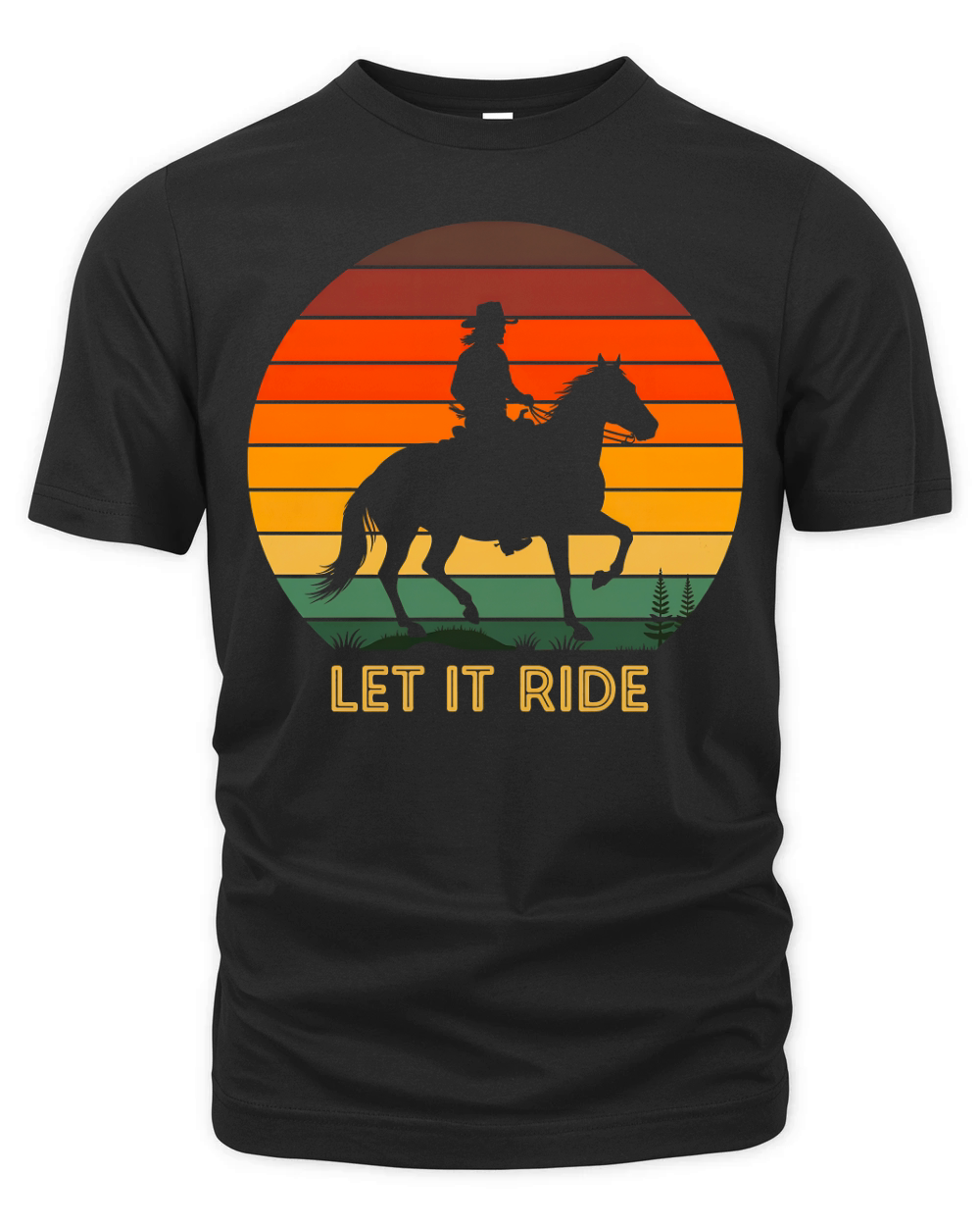 Let Is Ride Horse Organic Unisex T-shirt